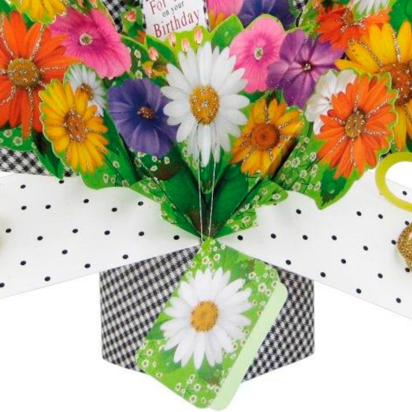 Flowers For You Pop-Up Birthday Greeting Card