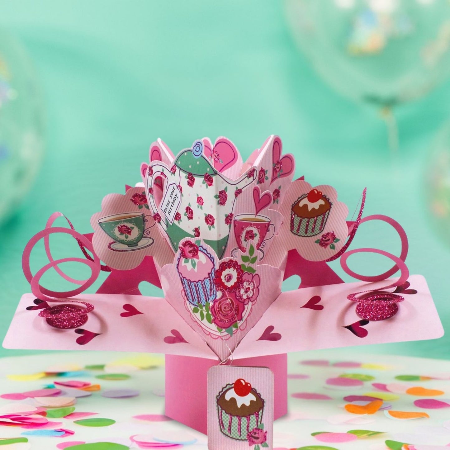 Birthday Tea Pop-Up Greeting Card