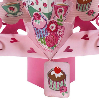Birthday Tea Pop-Up Greeting Card
