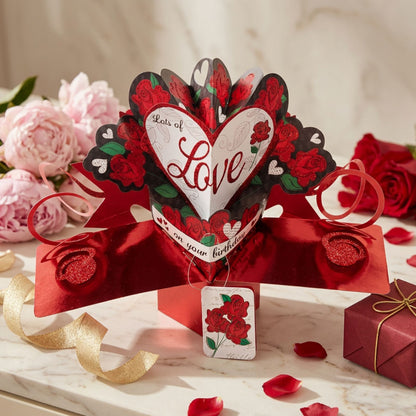 Lots Of Love On Your Birthday Pop-Up Greeting Card