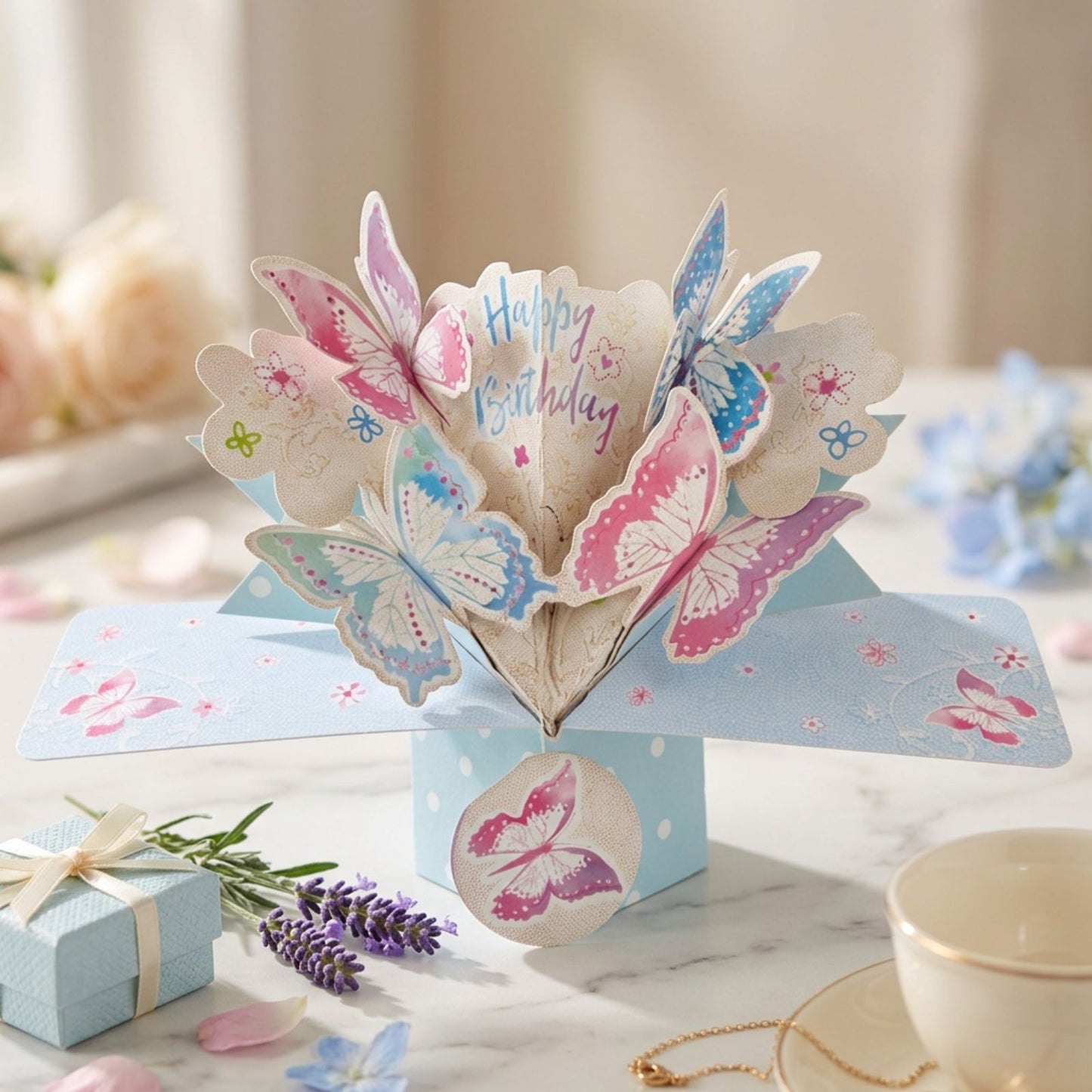 Birthday Butterfly Pop-Up Greeting Card