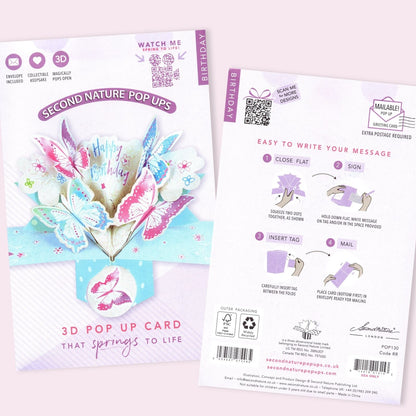 Birthday Butterfly Pop-Up Greeting Card