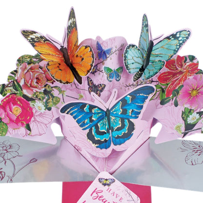 Birthday Butterfly Pop-Up Greeting Card