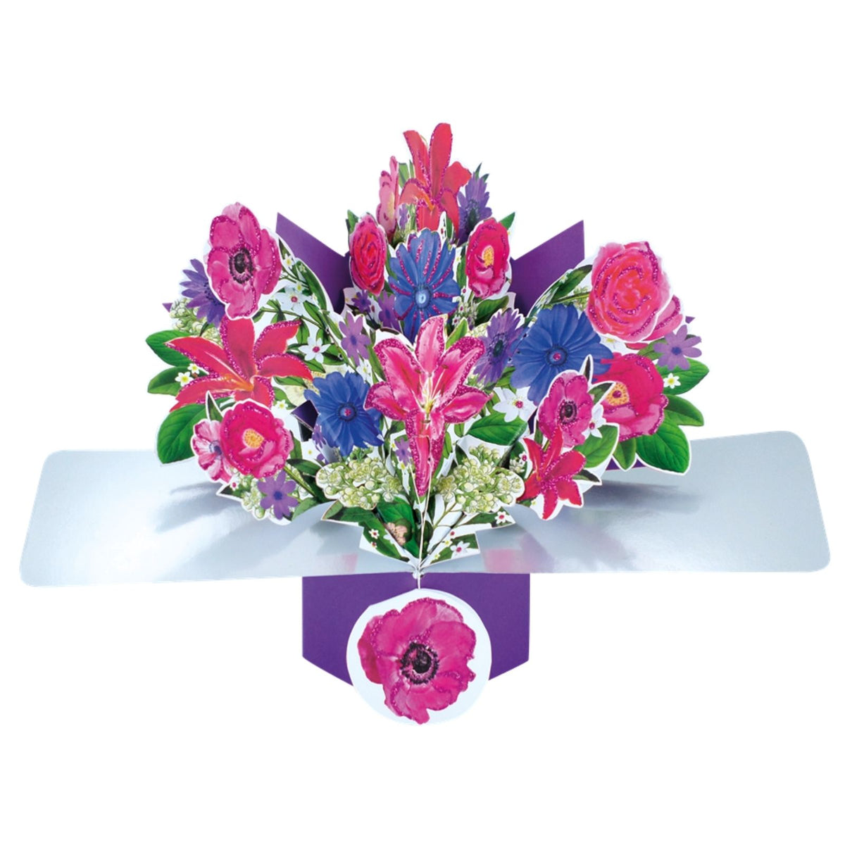 Bunch Flowers Pop-Up Greeting Card