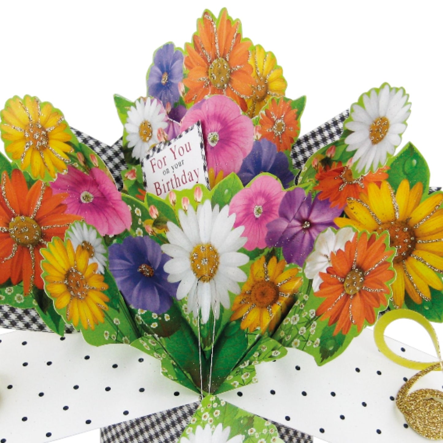 Birthday Flowers Pop-Up Greeting Card