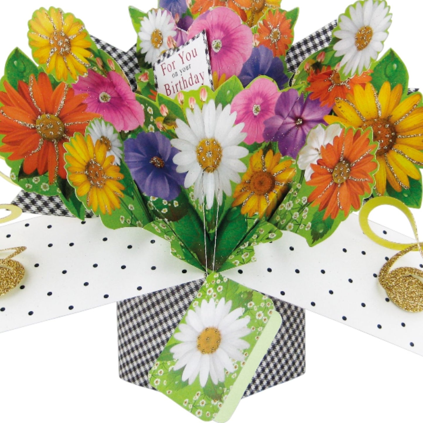 Birthday Flowers Pop-Up Greeting Card