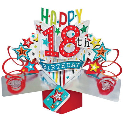Happy 18th Birthday Pop-Up Greeting Card