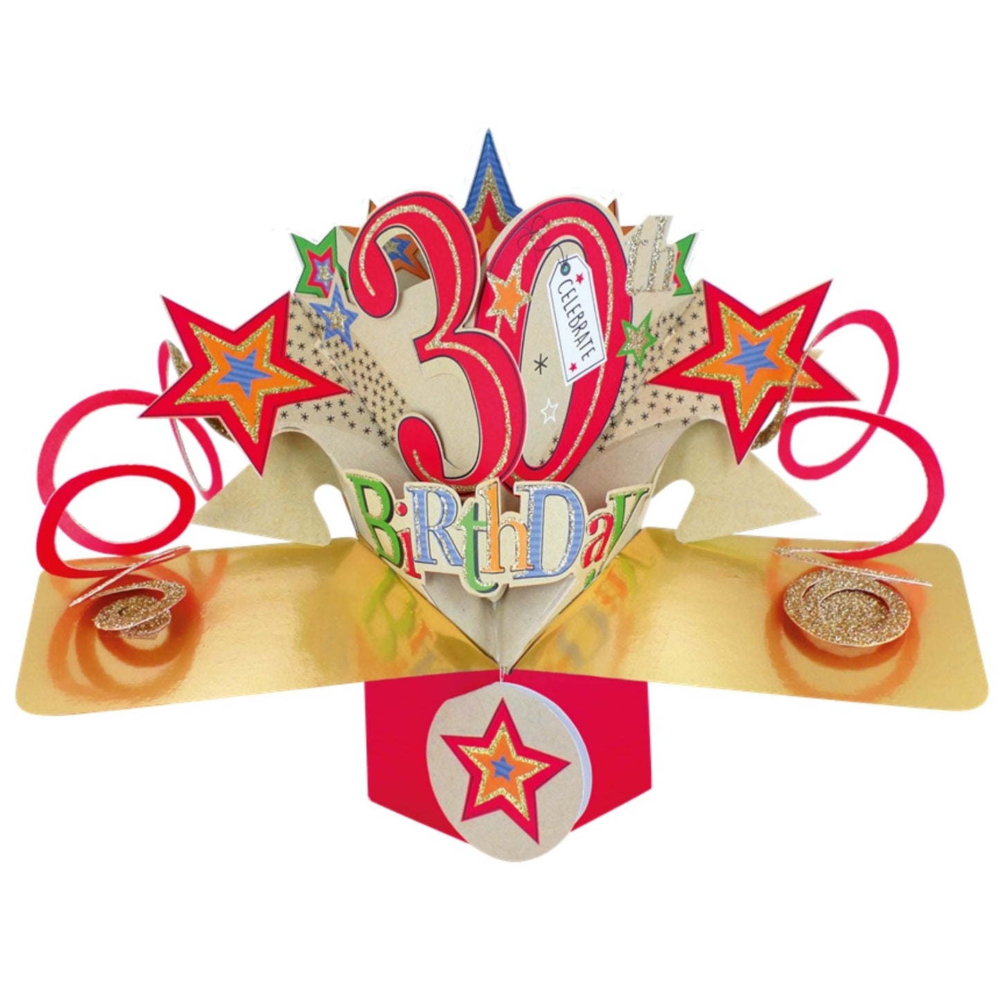 Happy 30th Birthday Pop-Up Greeting Card