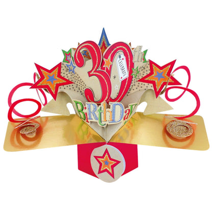 Happy 30th Birthday Pop-Up Greeting Card