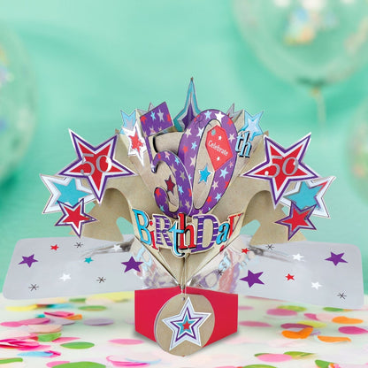 Happy 50th Birthday Pop-Up Greeting Card