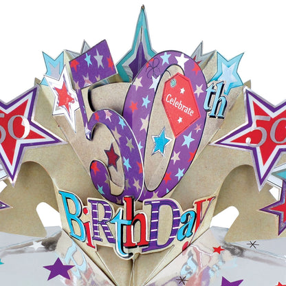 Happy 50th Birthday Pop-Up Greeting Card