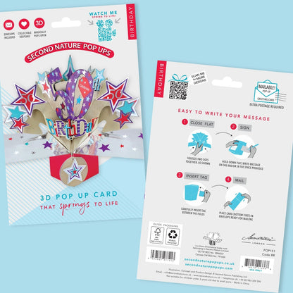 Happy 50th Birthday Pop-Up Greeting Card