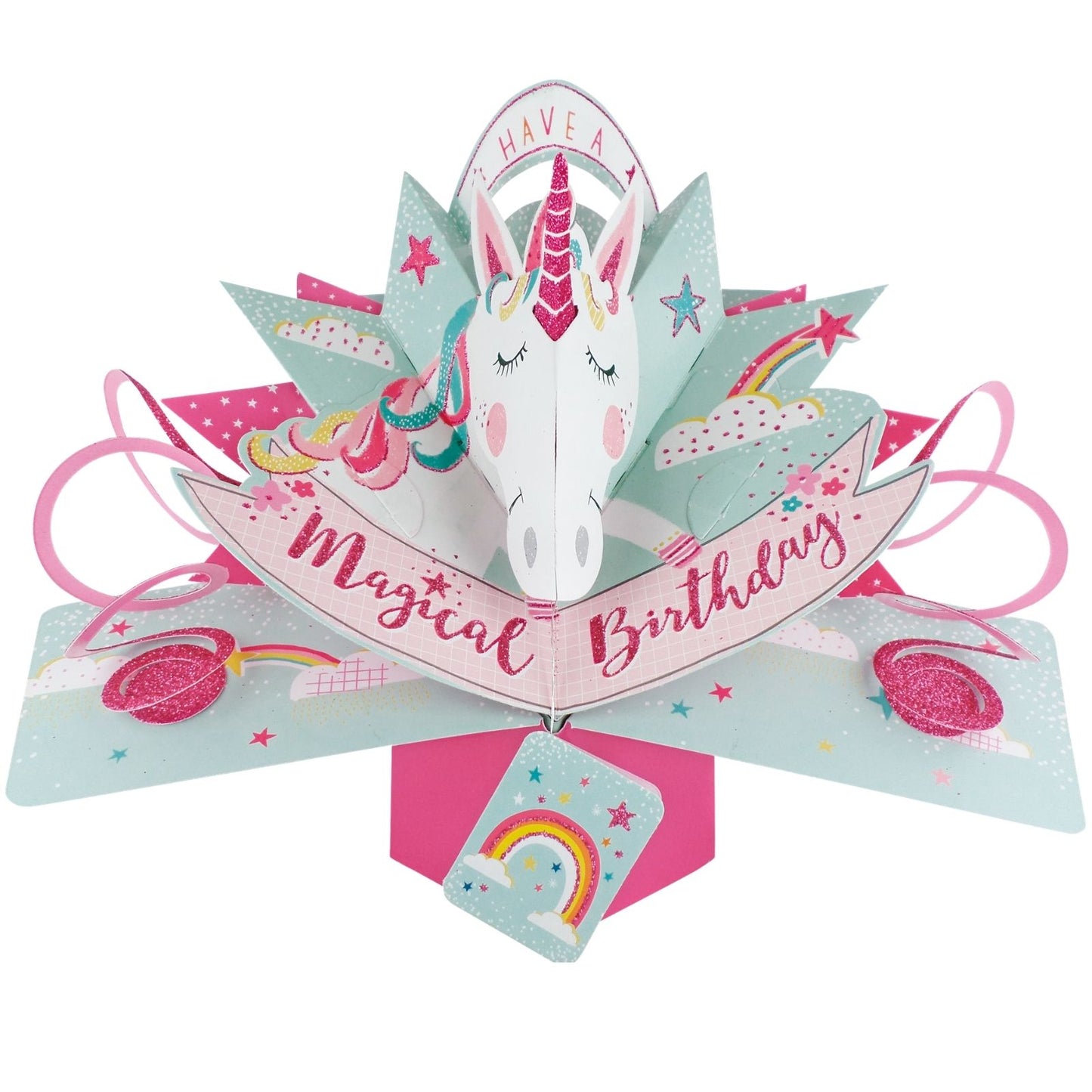 Unicorn Birthday Pop-Up Greeting Card