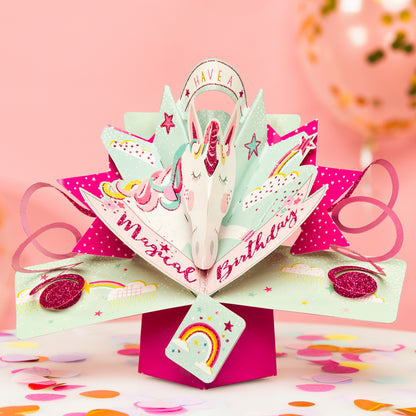 Unicorn Birthday Pop-Up Greeting Card