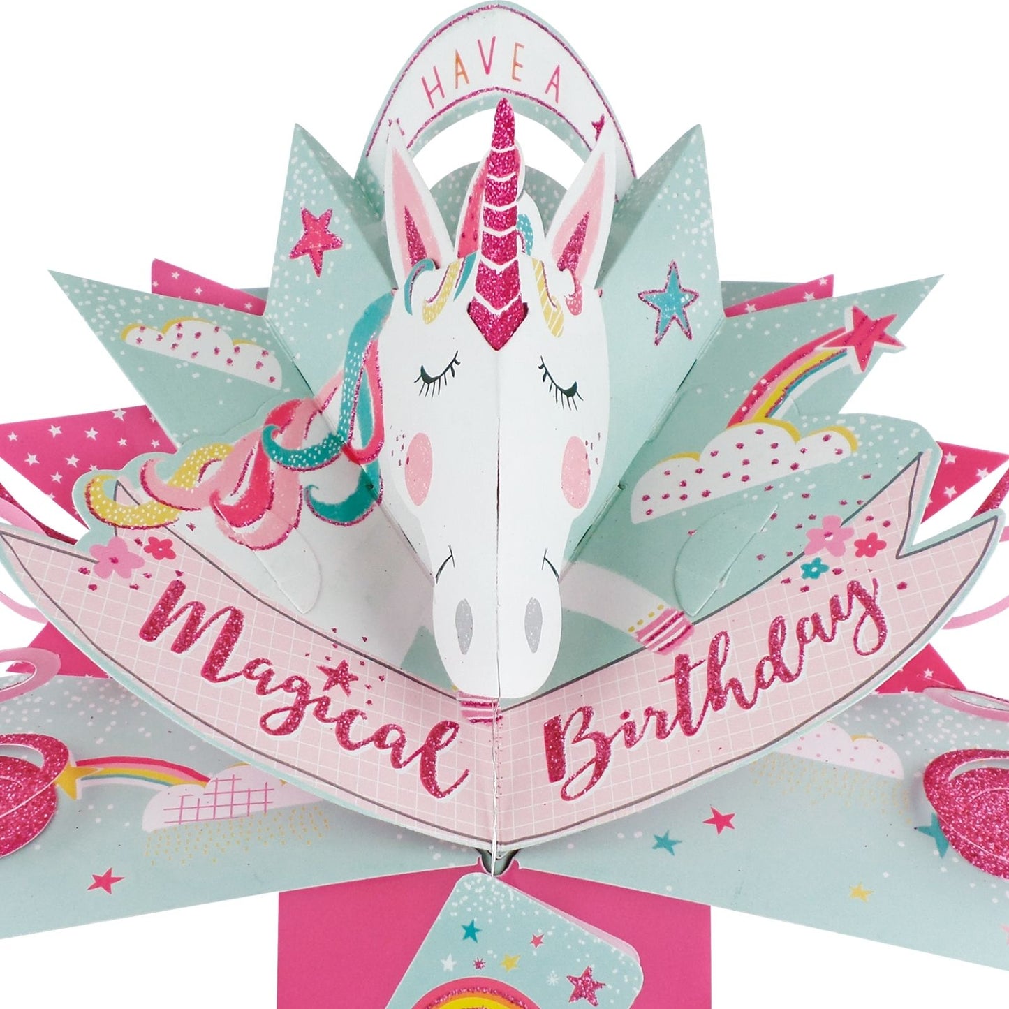 Unicorn Birthday Pop-Up Greeting Card