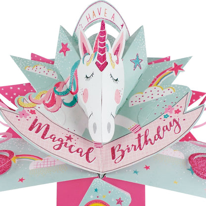 Unicorn Birthday Pop-Up Greeting Card