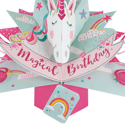 Unicorn Birthday Pop-Up Greeting Card