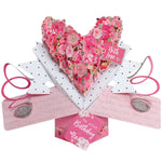 Roses Heart Birthday Pop-Up Greeting Card