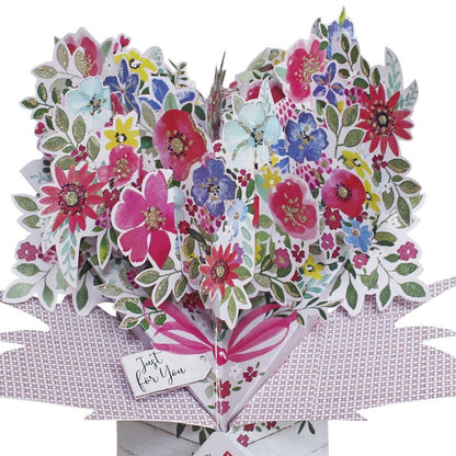 Happy Birthday Bouquet Of Flowers Birthday Pop Up Greeting Card