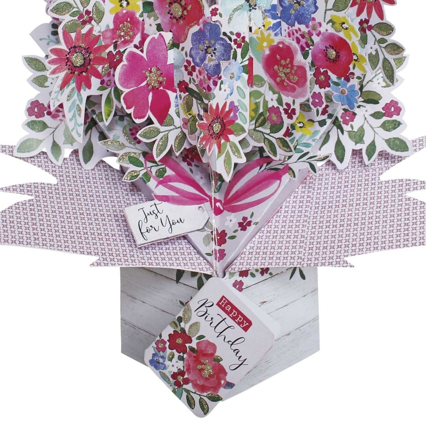 Happy Birthday Bouquet Of Flowers Birthday Pop Up Greeting Card