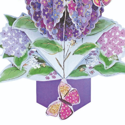 Flowers & Butterflies Pop-Up Greeting Card
