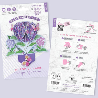 Flowers & Butterflies Pop-Up Greeting Card
