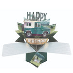 Happy Birthday Jeep Pop-Up Greeting Card
