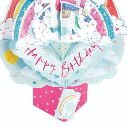 Birthday Unicorns Pop-Up Greeting Card