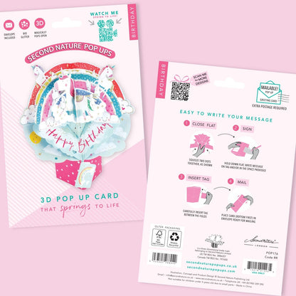 Birthday Unicorns Pop-Up Greeting Card