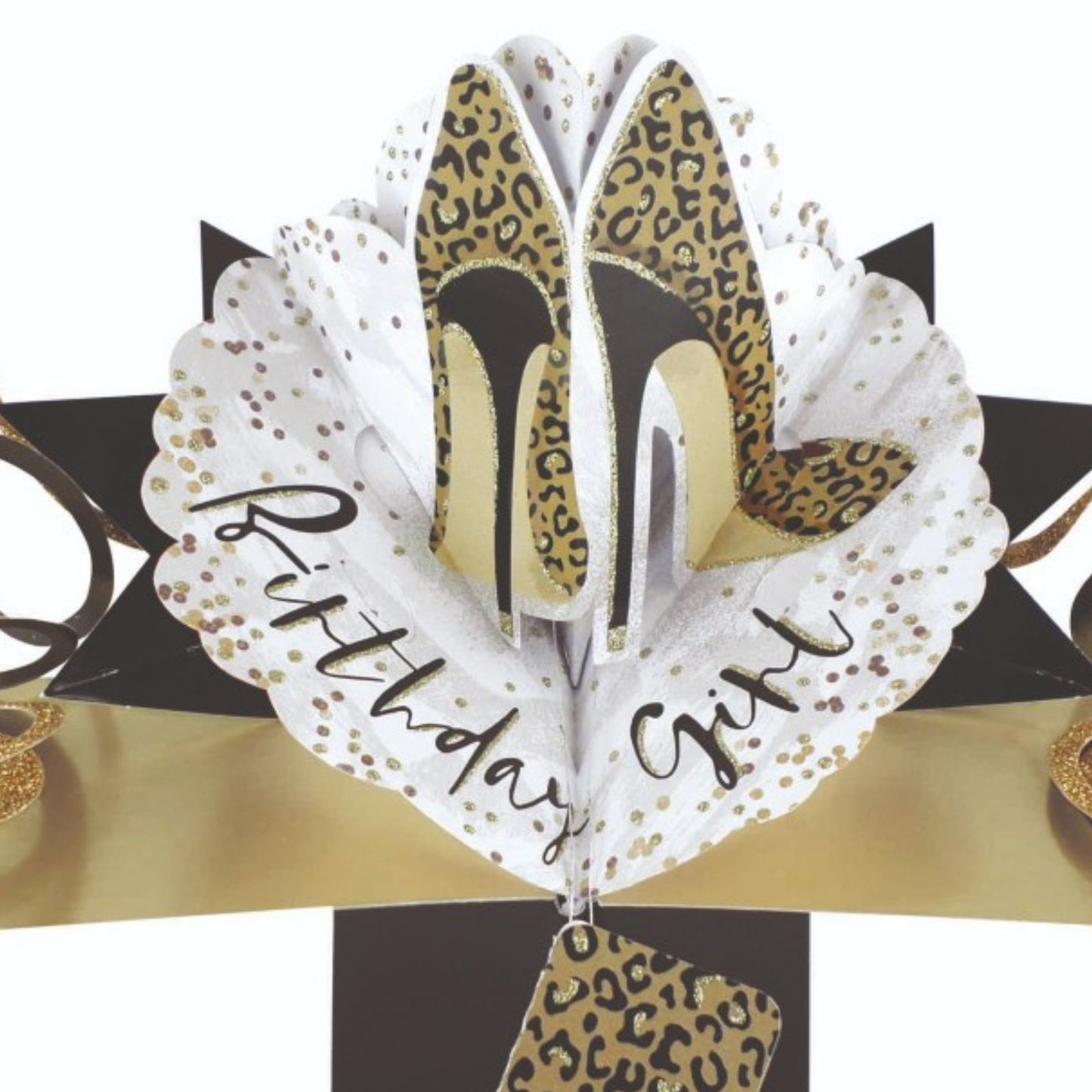 Birthday Girl Shoes Pop-Up Greeting Card