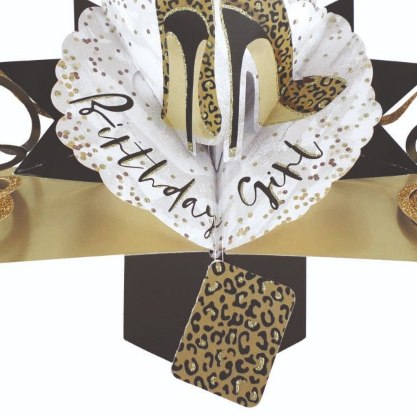 Birthday Girl Shoes Pop-Up Greeting Card