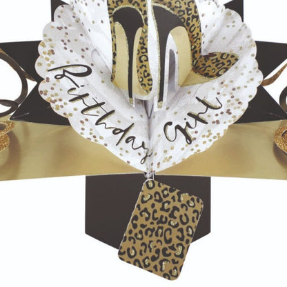 Birthday Girl Shoes Pop-Up Greeting Card