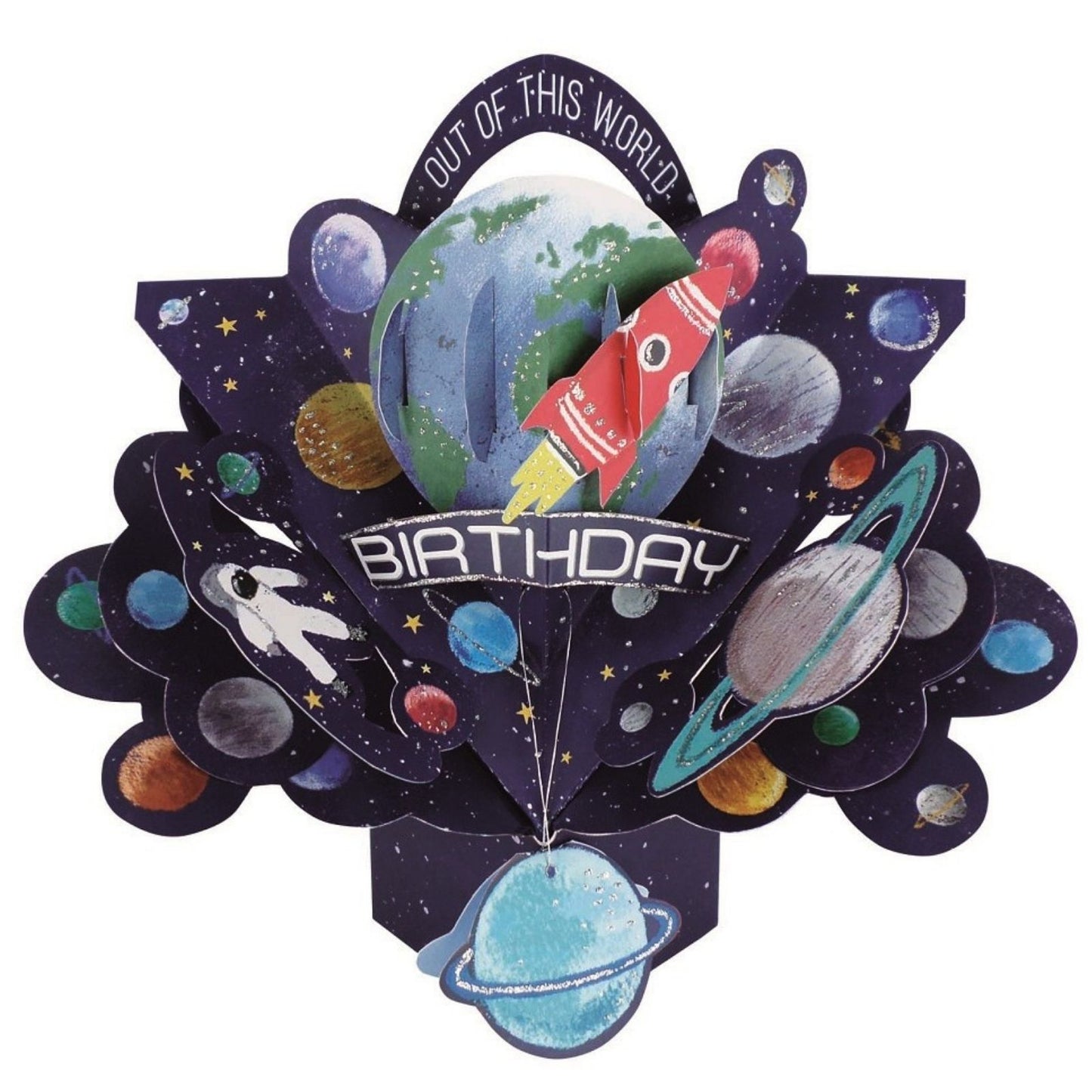 Birthday Space Pop-Up Greeting Card