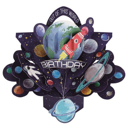 Birthday Space Pop-Up Greeting Card