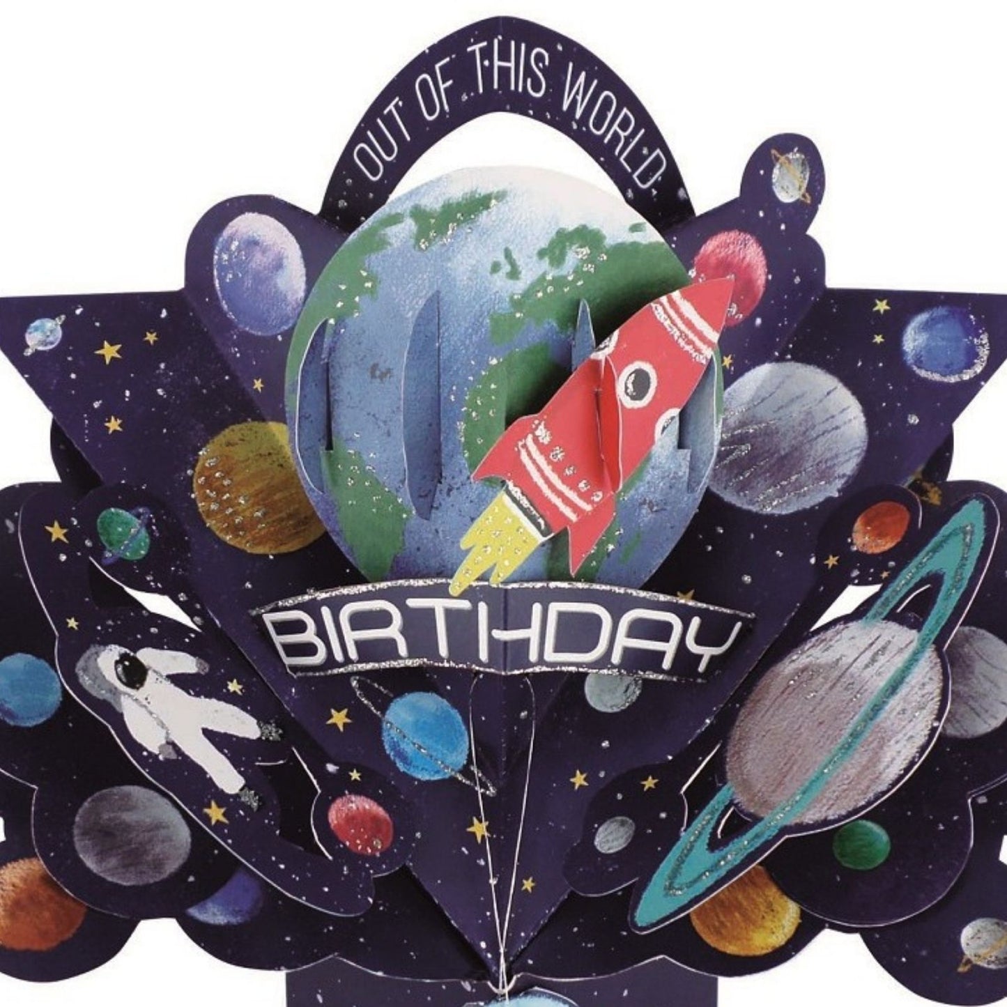 Birthday Space Pop-Up Greeting Card