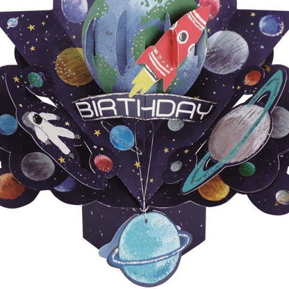 Birthday Space Pop-Up Greeting Card