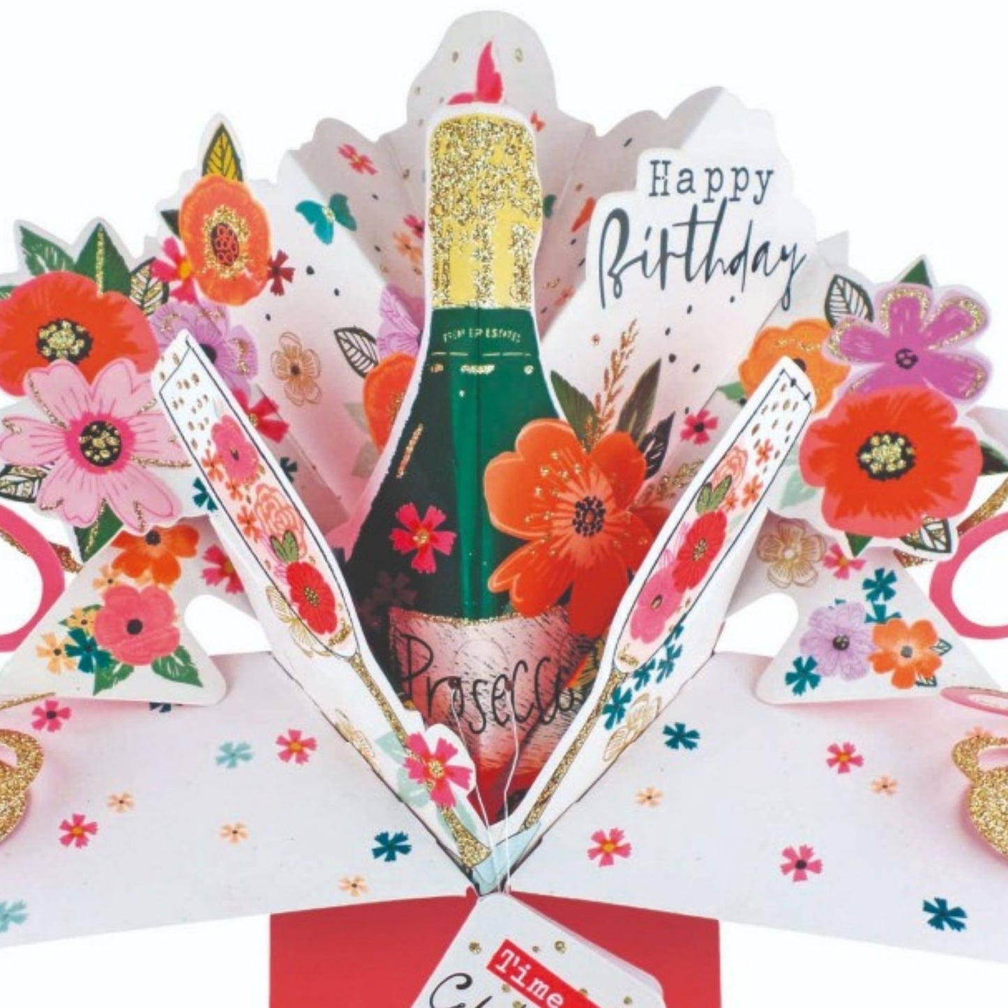 Birthday Prosecco Pop-Up Greeting Card