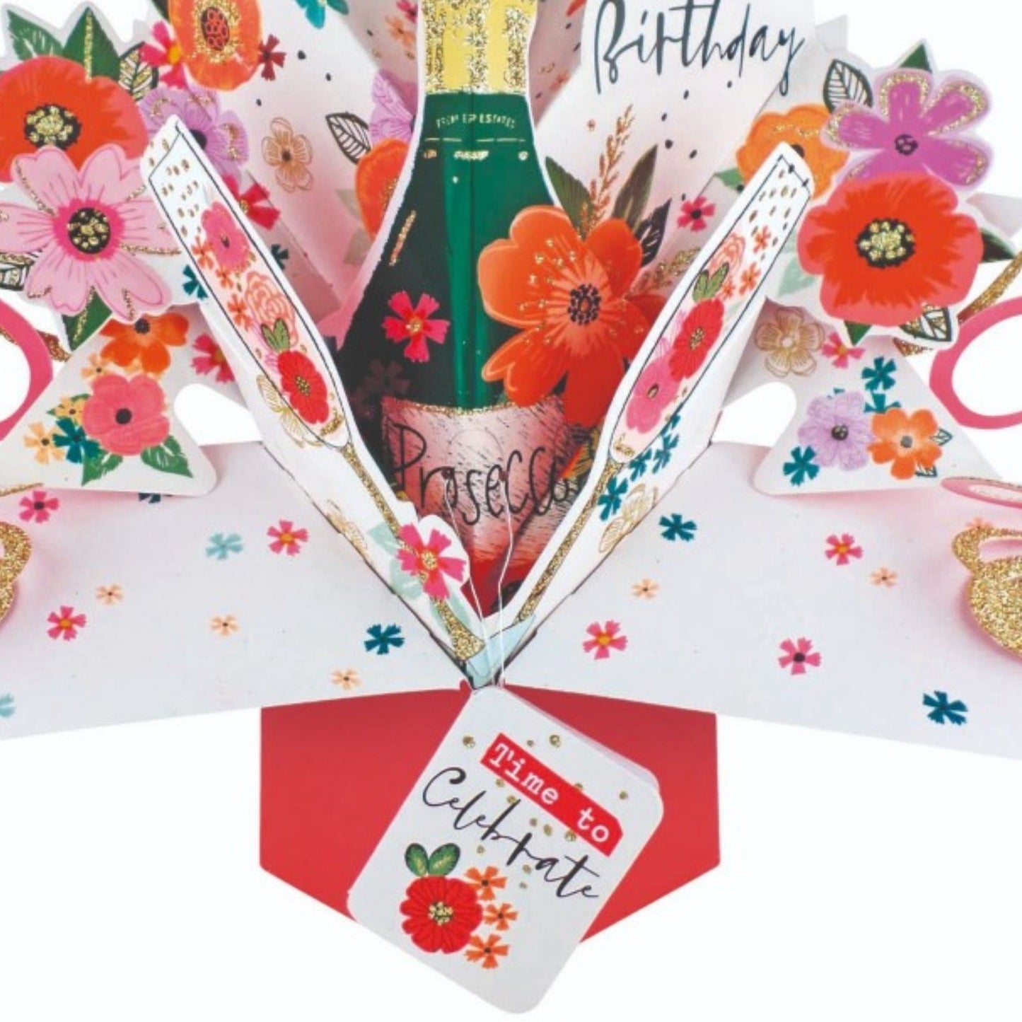 Birthday Prosecco Pop-Up Greeting Card
