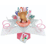 Birthday Cute Bear Pop-Up Greeting Card