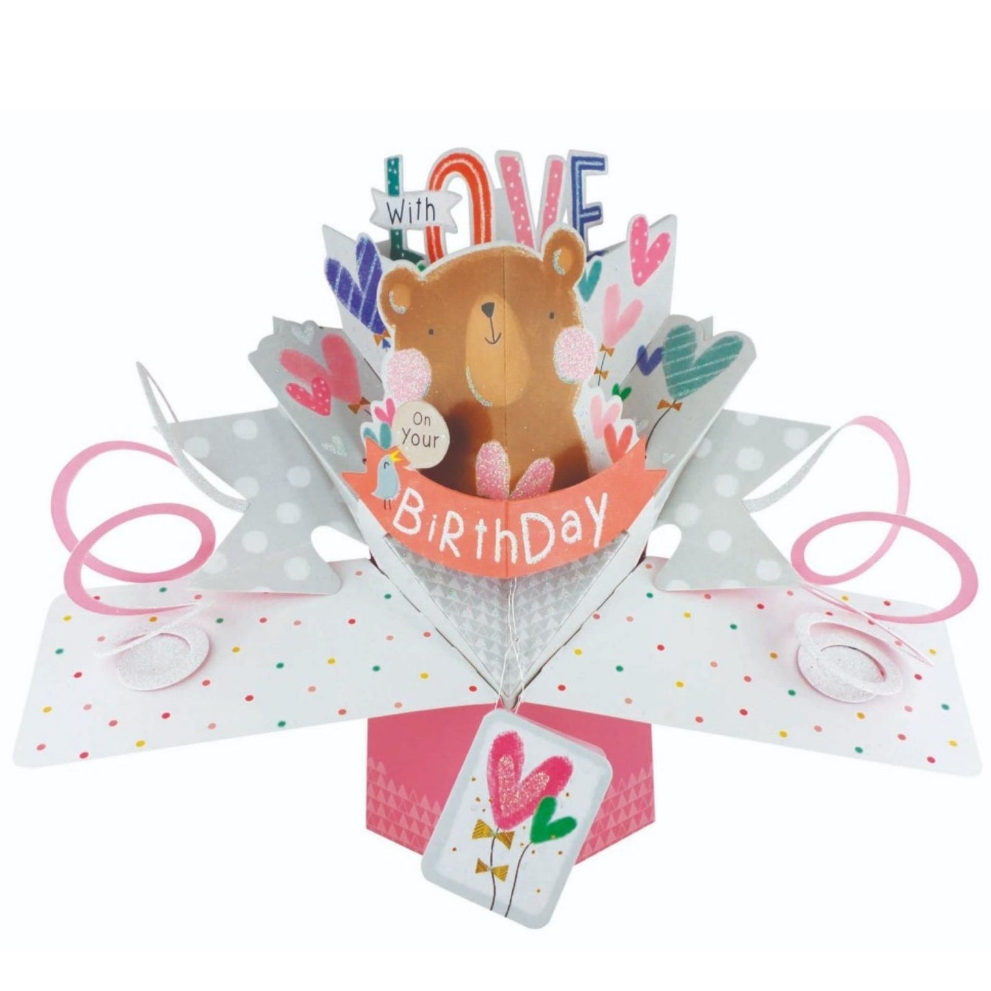 Birthday Cute Bear Pop-Up Greeting Card