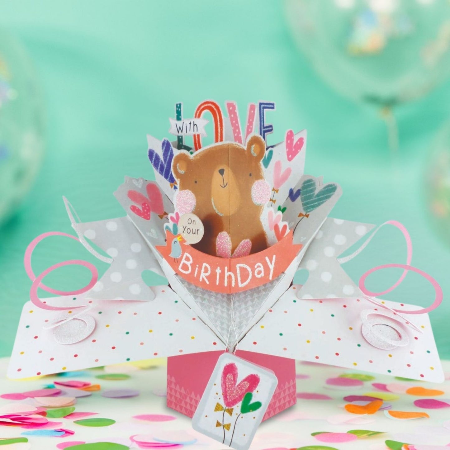 Birthday Cute Bear Pop-Up Greeting Card