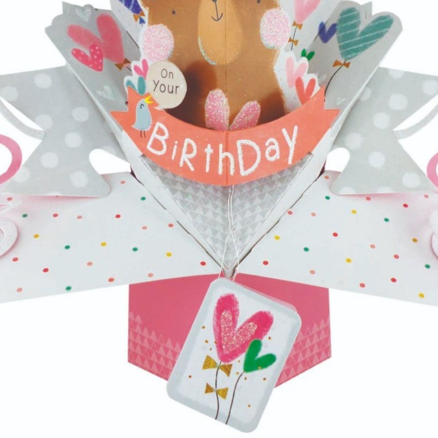 Birthday Cute Bear Pop-Up Greeting Card
