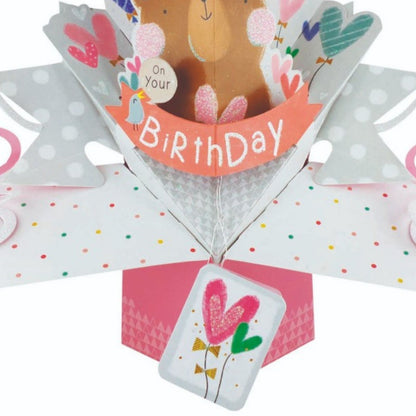 Birthday Cute Bear Pop-Up Greeting Card