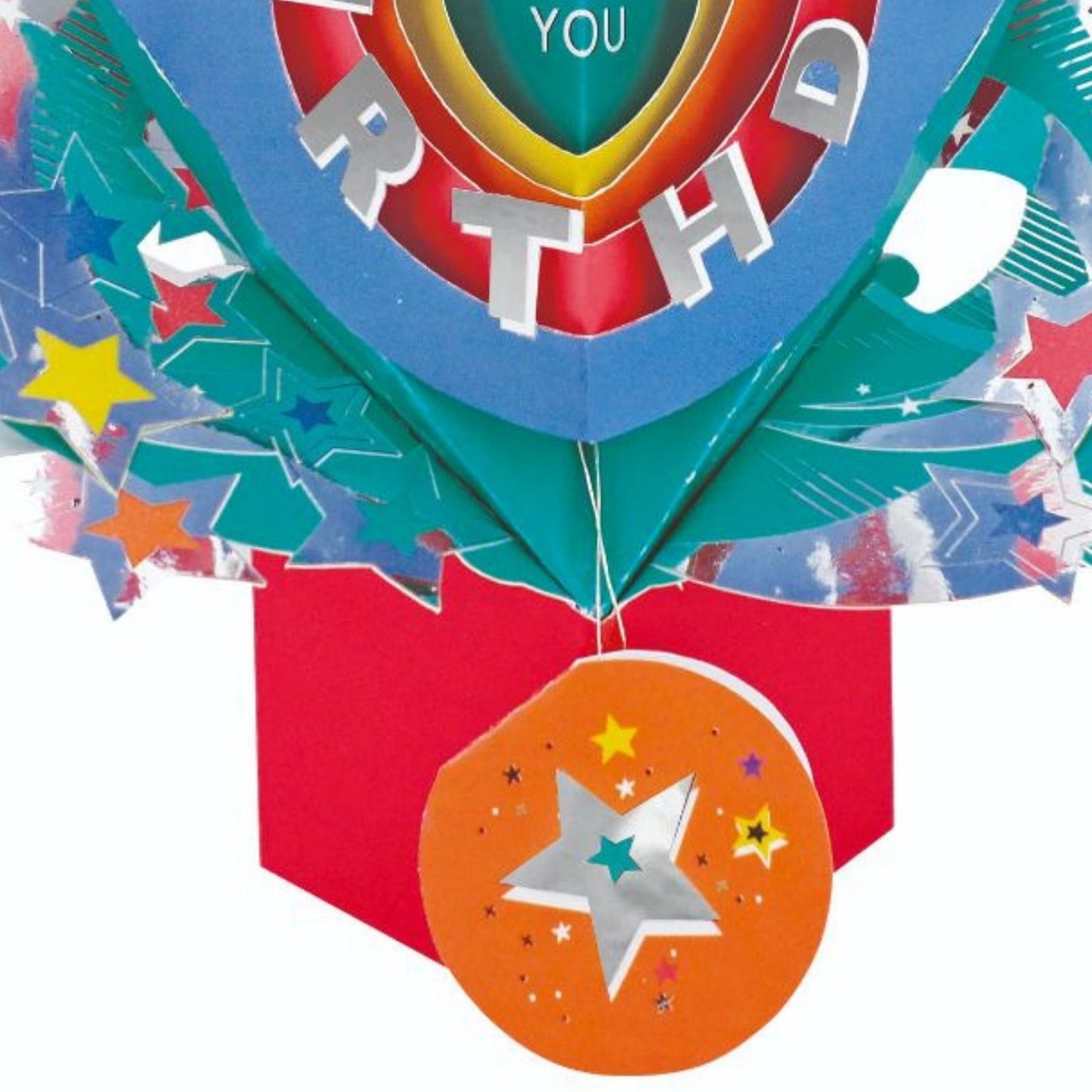 Happy Birthday Stars Pop-Up Greeting Card