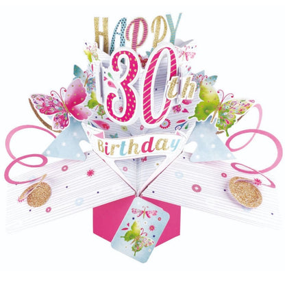 Happy 30th Birthday Pop-Up Greeting Card