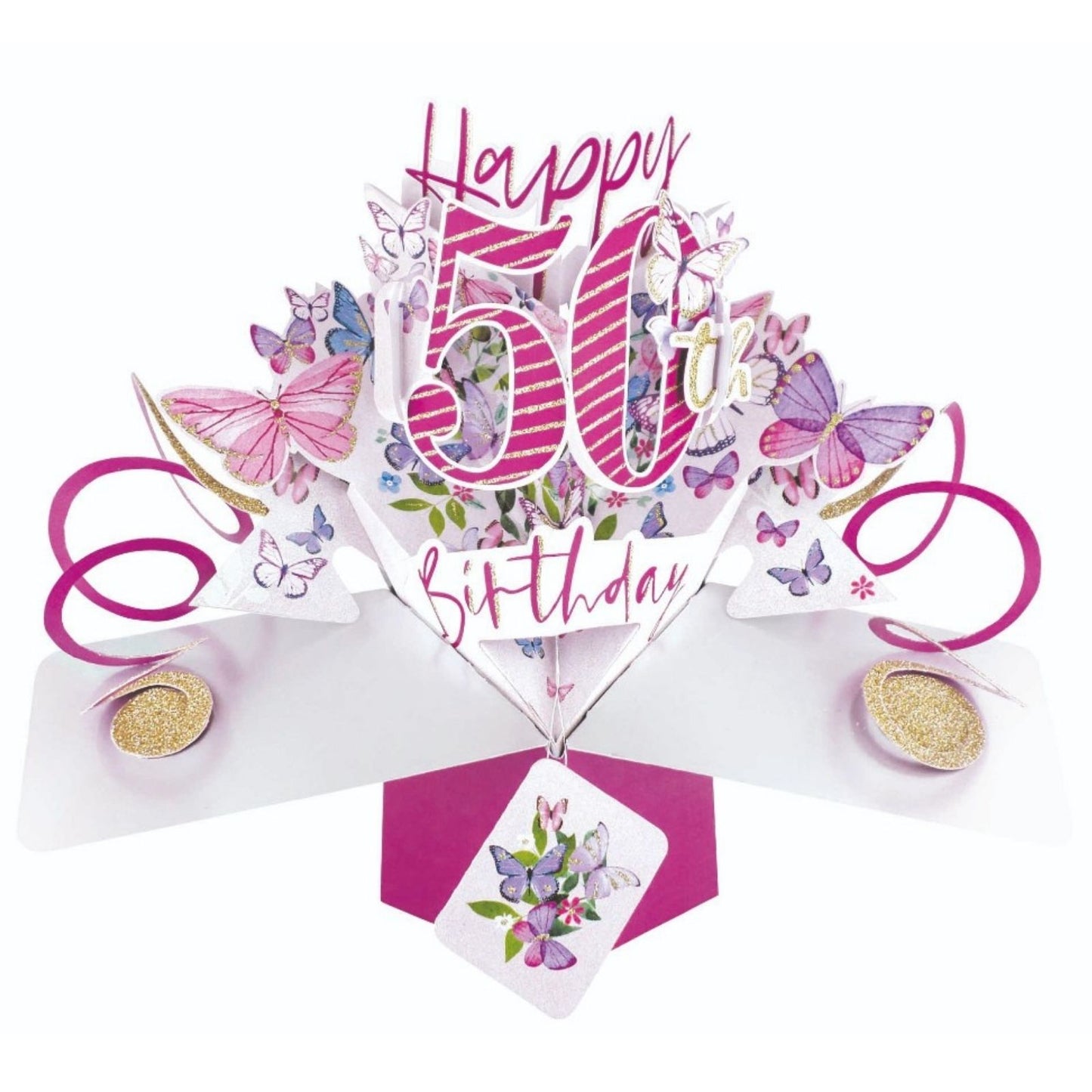 Happy 50th Birthday Pop-Up Greeting Card