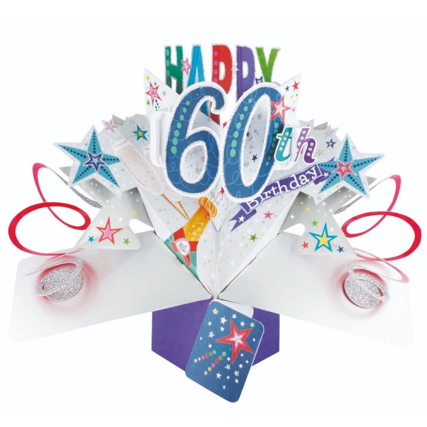 Happy 60th Birthday Pop-Up Greeting Card