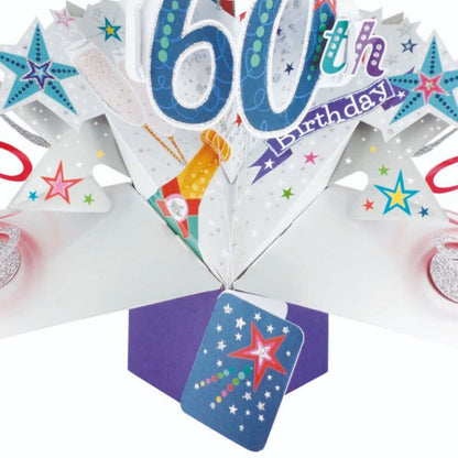 Happy 60th Birthday Pop-Up Greeting Card