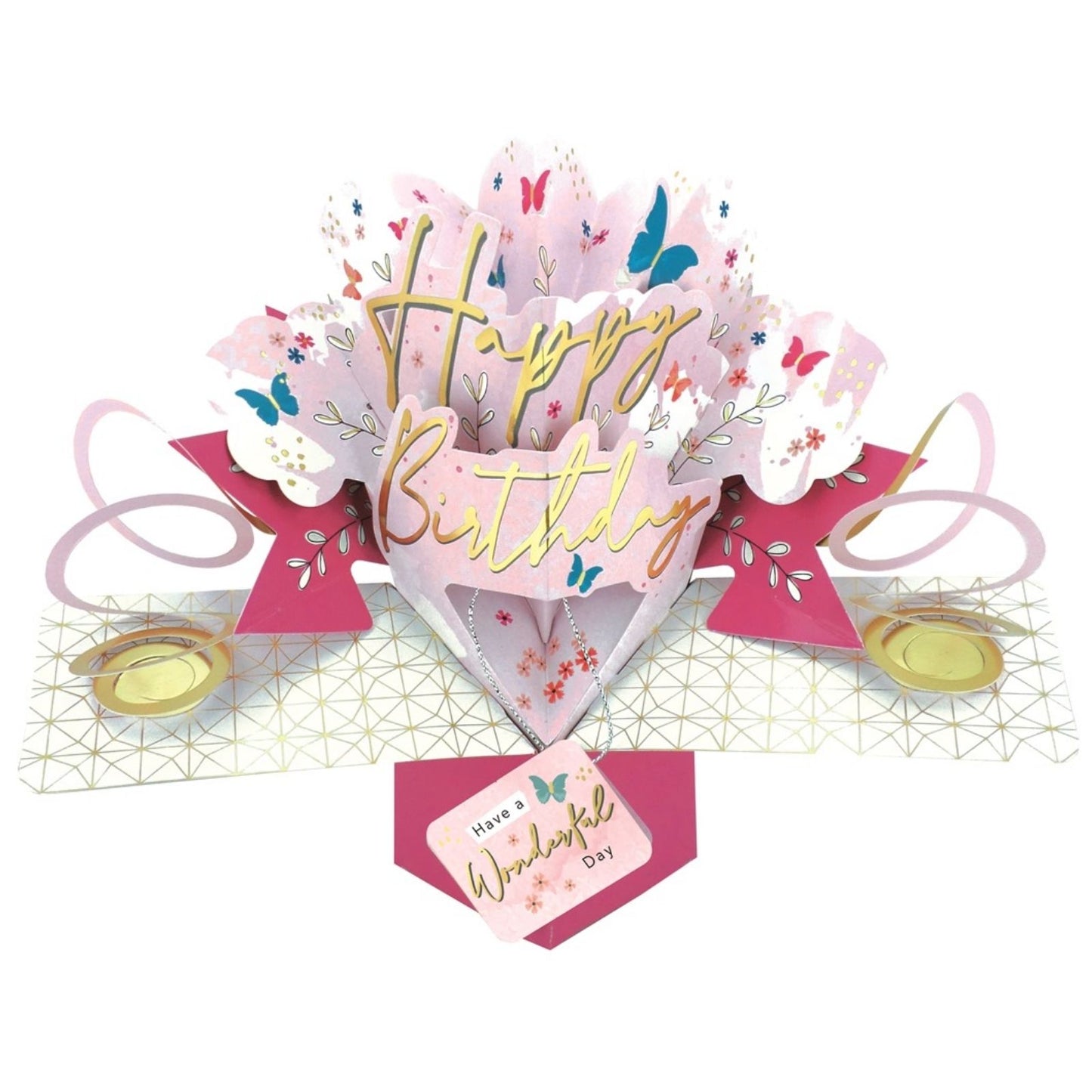 Female Happy Birthday Pop-Up Greeting Card