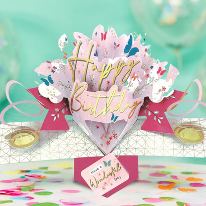 Female Happy Birthday Pop-Up Greeting Card